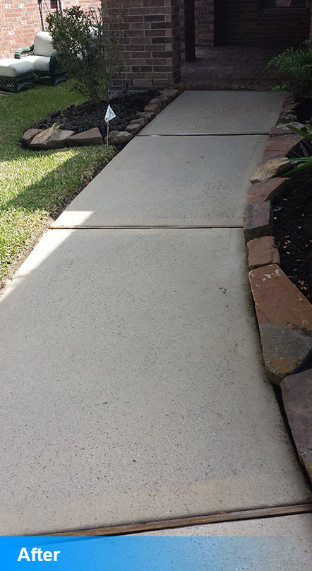 After Power Washing
