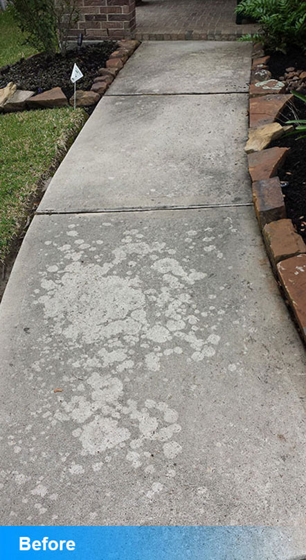 Before Power Washing