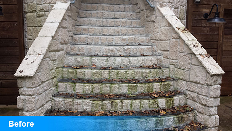 Before Power Washing