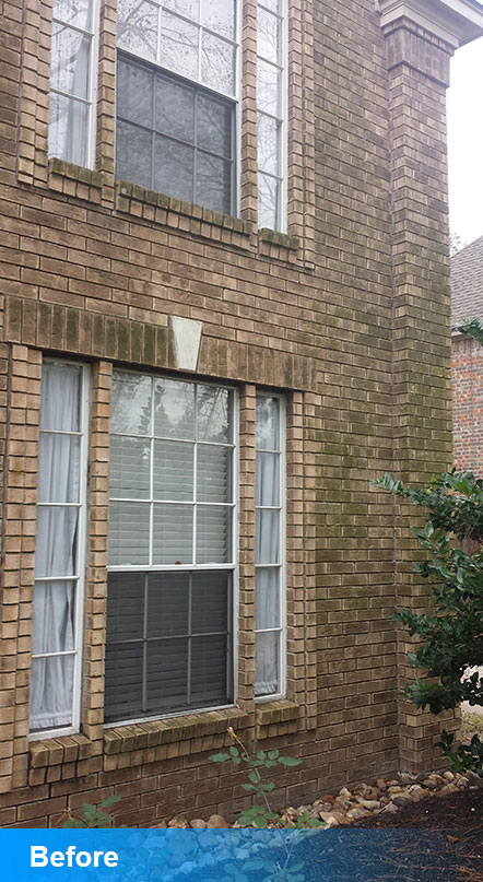Before Power Washing